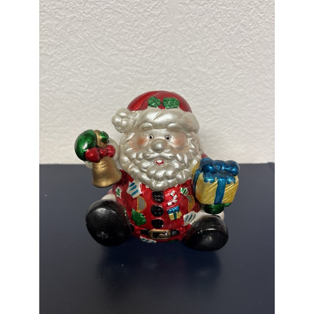 Vintage Candle Light Santa Claus